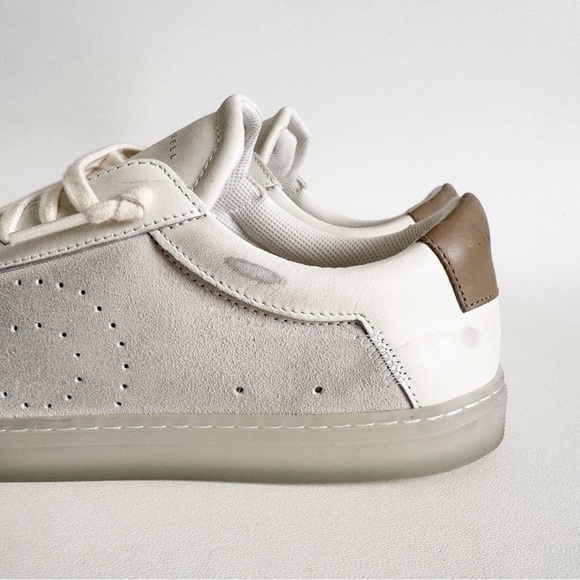 Oliver Cabell Low 1 Off White Leather Suede Sneaker Mens US 7/ Womens 10 EU 40 - Picture 5 of 13